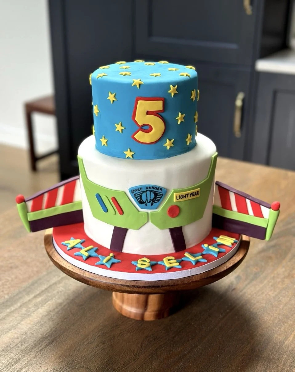 Toy Story Buzz Lightyear custom themed kids cake Cambridge